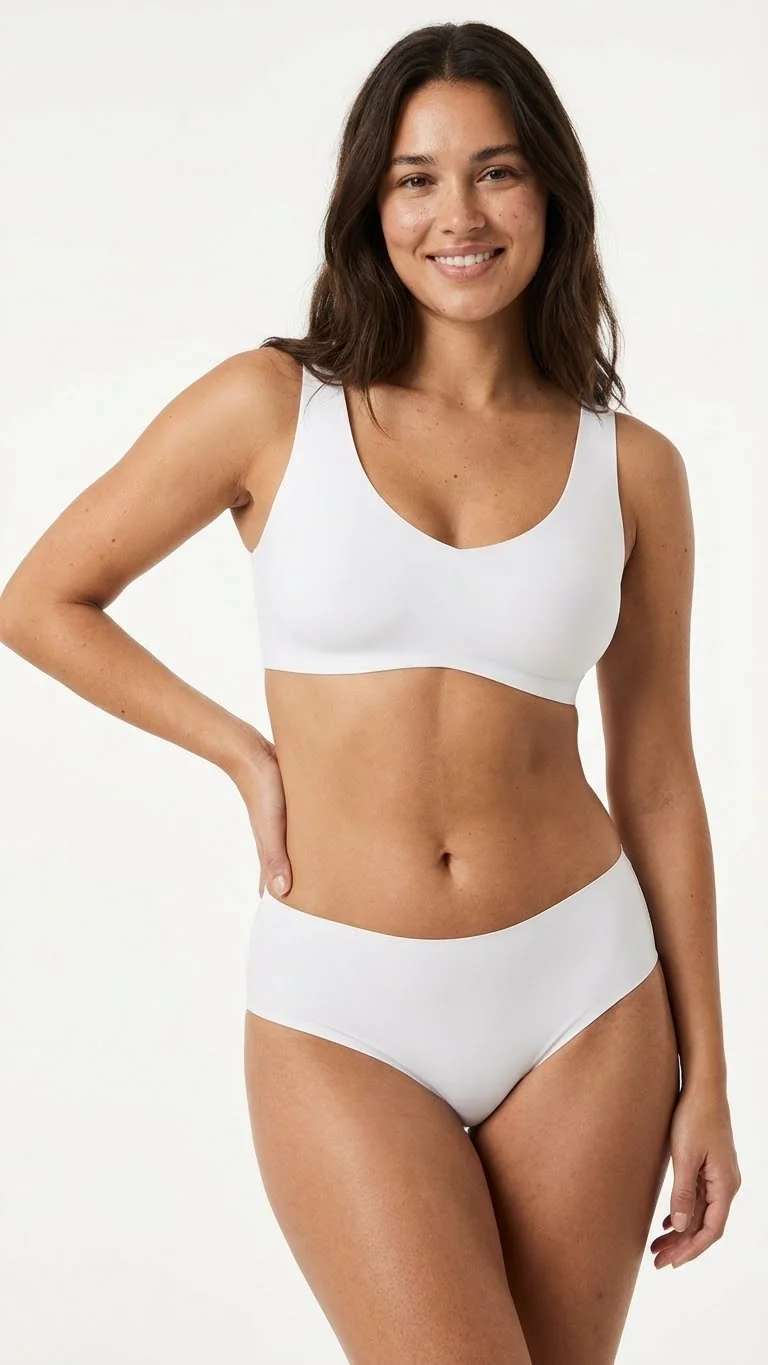 DOMİNANT İz Yapmayan Beyaz Kadın Boxer - Şort Külot Modeli